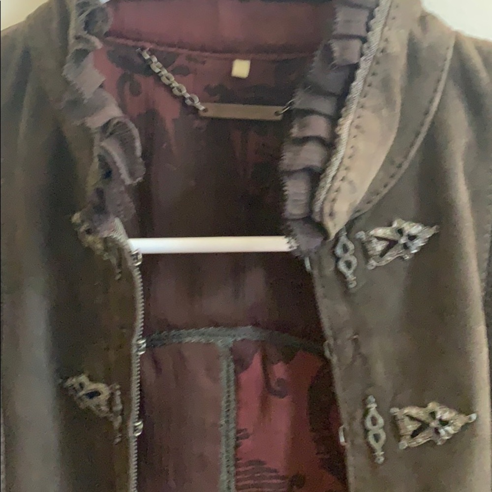 Elie Tahari brown suede blazer - Picture 4 of 4